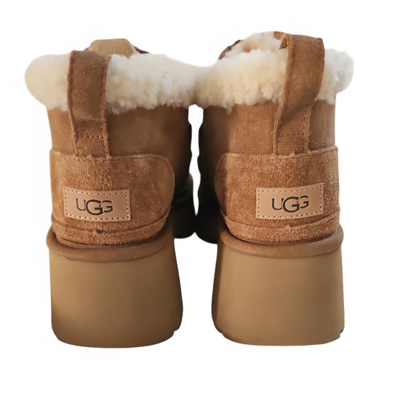 UGG Classic New Heights Lace Up Chestnut Boot Womens Size 12 S/N 1167772 NEW - Picture 7 of 9